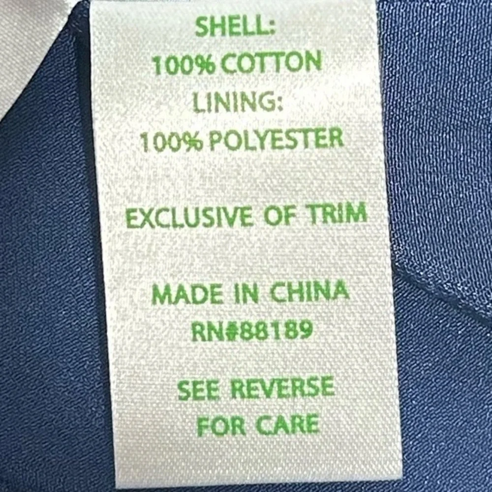 Lilly Pulitzer Golden Embroiled Trista Cotton Shift Halter Neck Dress Navy Blue